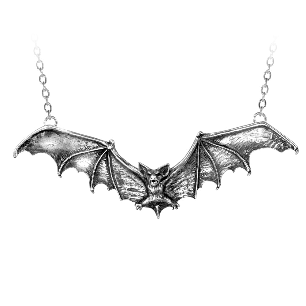 Gothic Bat Necklace-0